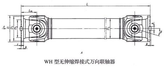 WH型无伸缩焊接式万向联轴器
